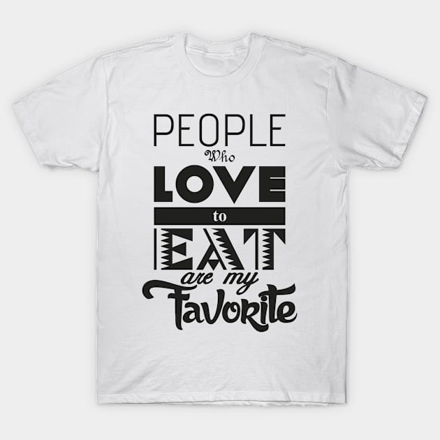 People who love to eat T-Shirt by nektarinchen